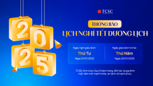 TCSC: THÔNG BÁO NGHỈ TẾT DƯƠNG LỊCH 2025