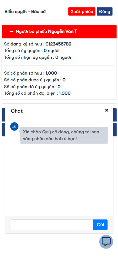 Chat trực tuyến