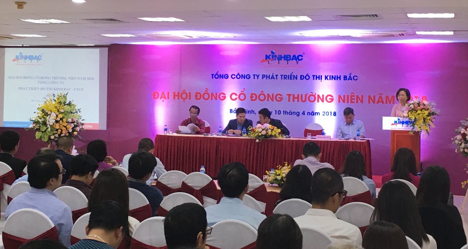 ĐHĐCĐ Kinh Bắc: Lãi ròng 2018 tăng 30%, KCN Nam Sơn Hạp Lĩnh đang chọn khách hàng ‘tỷ đô’
