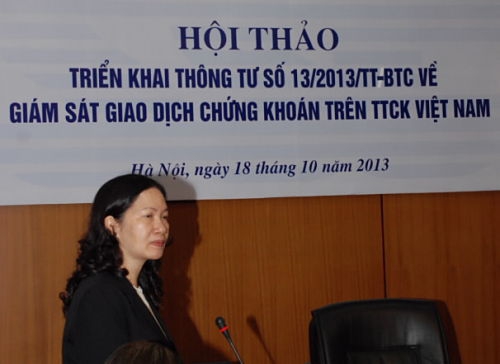 Phó Chủ tịch UBCKNN Nguyễn Thị Liên Hoa phát biểu tại Hội thảo
